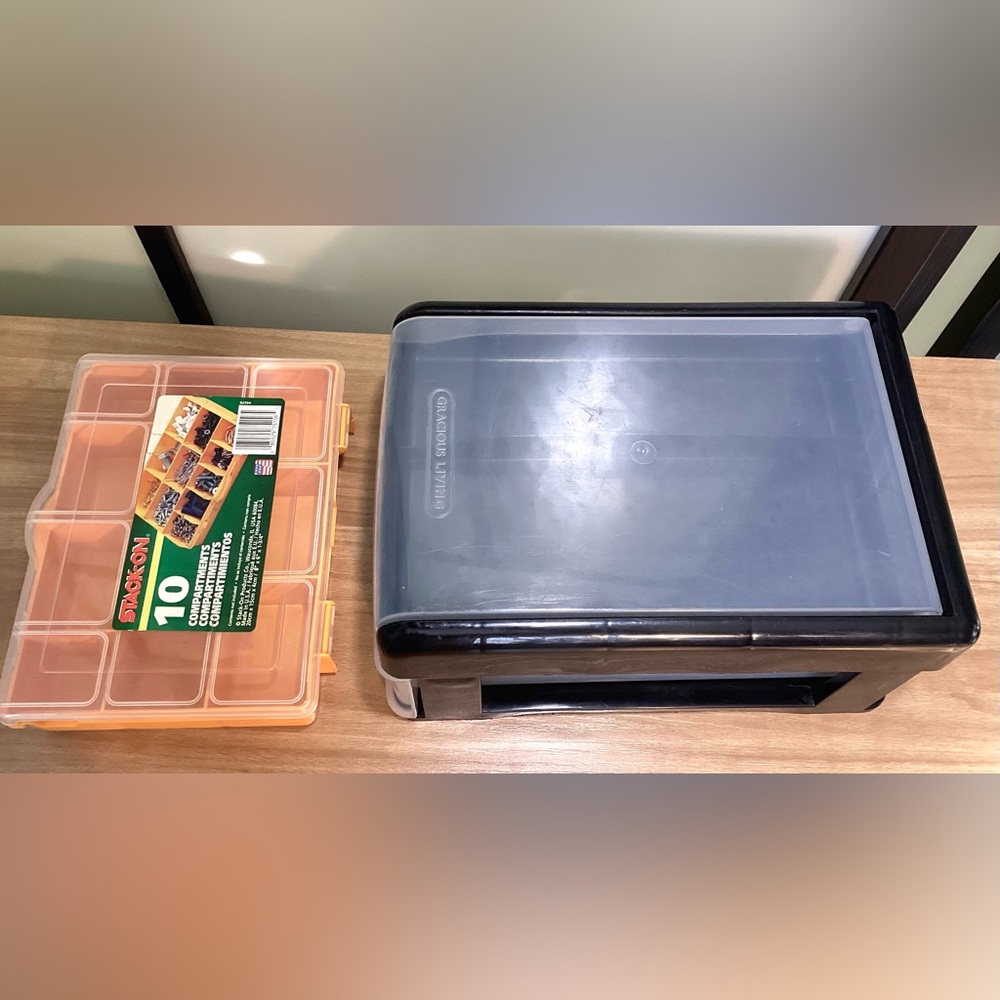 3 plastic organizer boxes. Jewelry, office, craft… - Picture 3 of 7